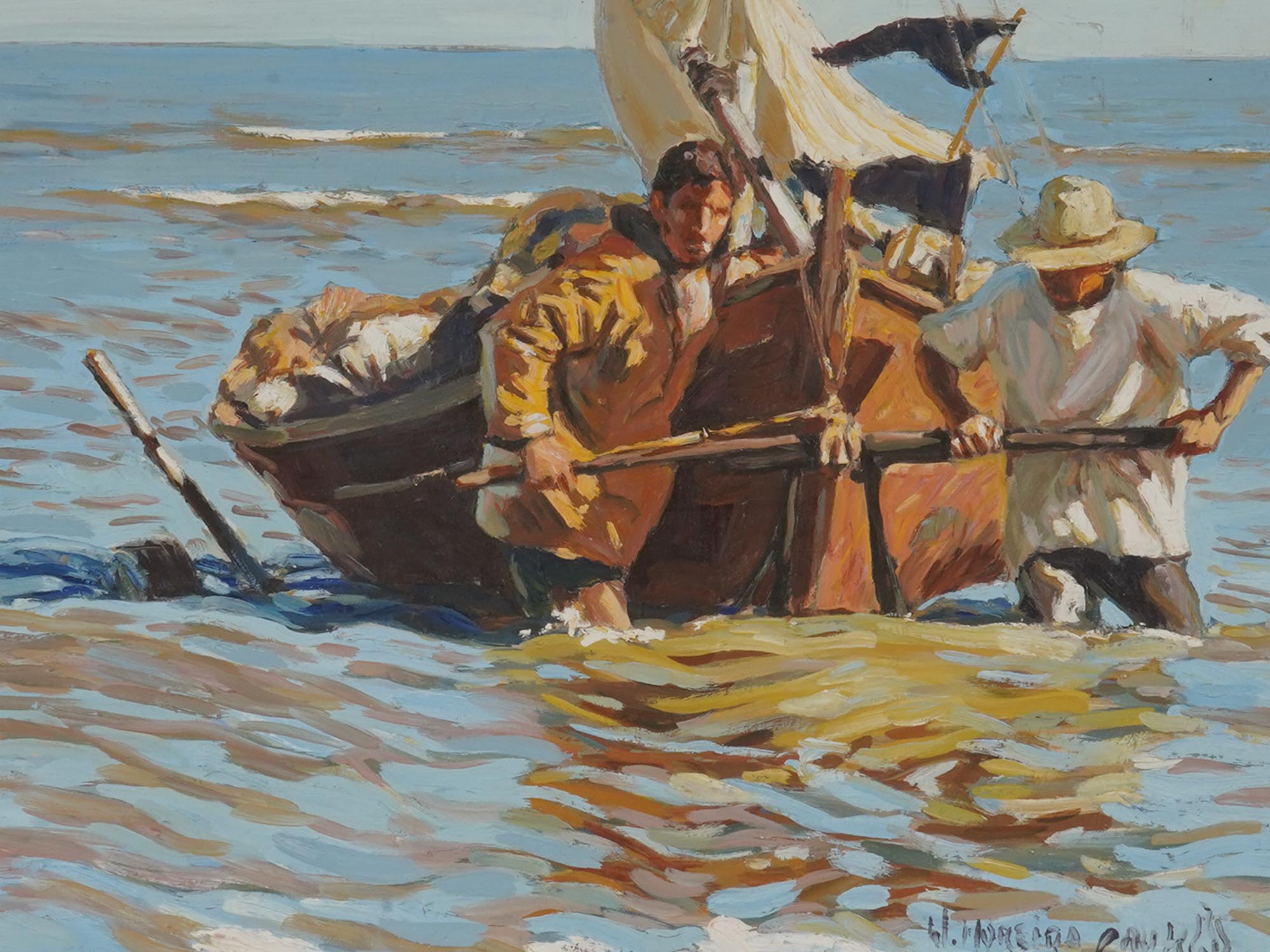 URUGUAYAN OIL PAINTING BY WILLIAM MOREIRA CRUZ PIC-1